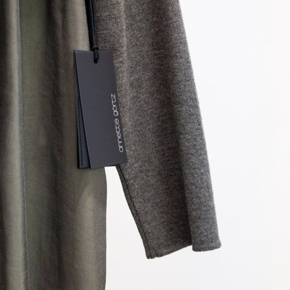 Annette Gortz Sheath Grey Tie Dress - Picture 6 of 11